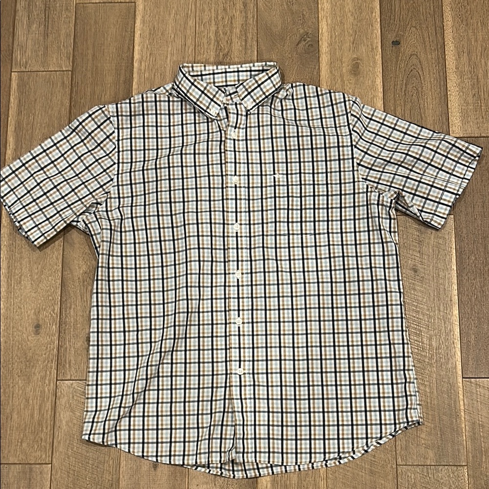 Dockers Men’s Plaid Button Up Shirt Size Large